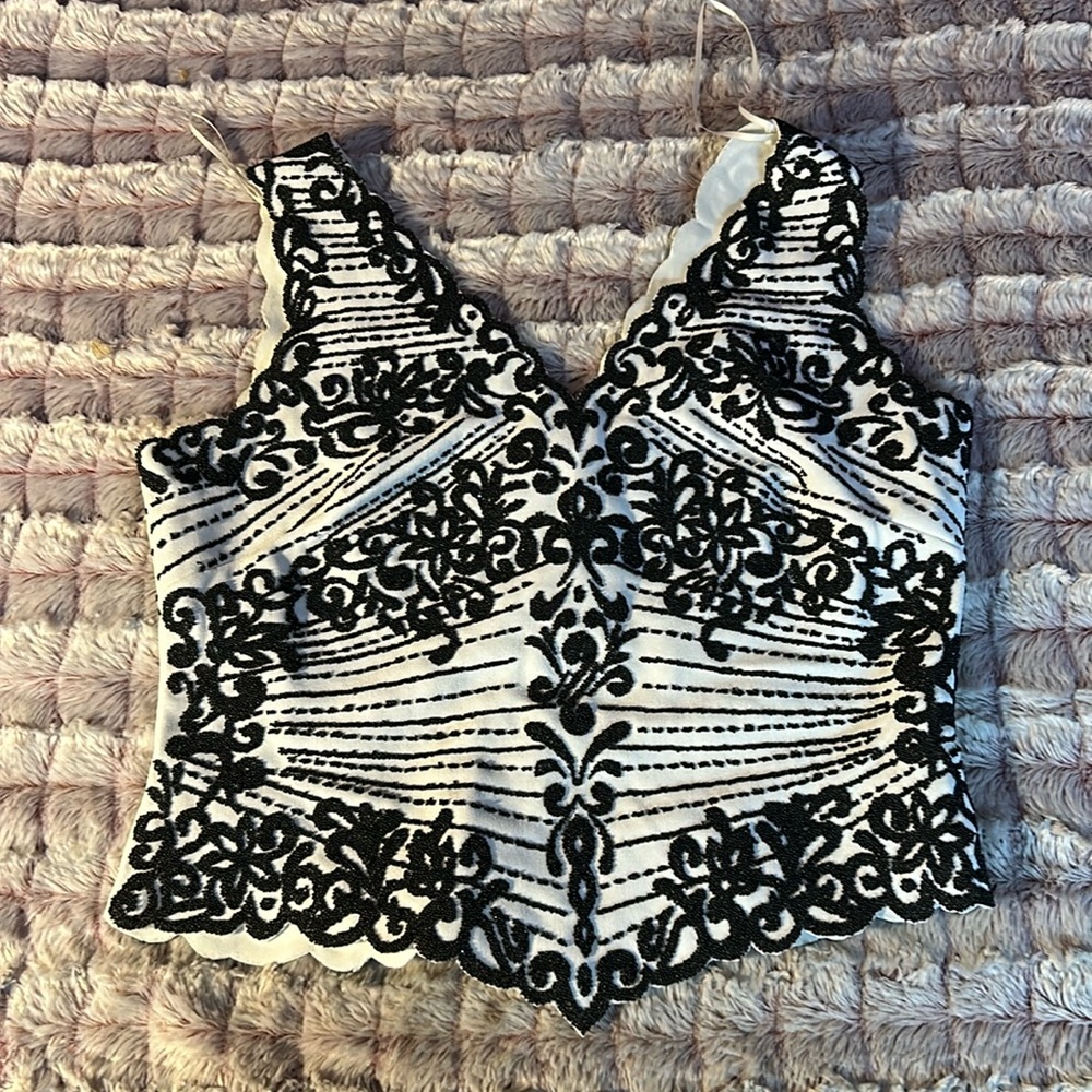 Vintage "Cache" beaded top size large